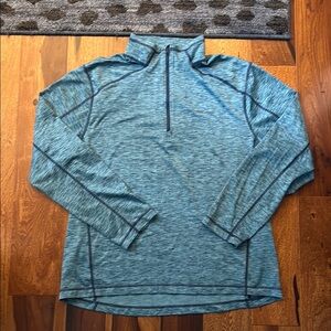 Blue / Teal Quarter-Zip Pullover — Vineyard Vines Performance — size L